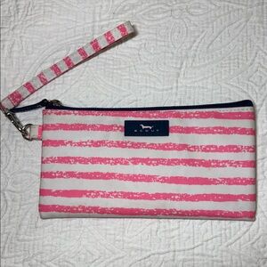 Scout Pink and White Striped Clutch